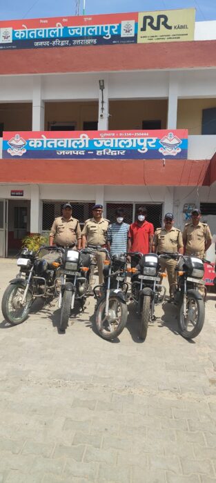 एसएसपी नवनीत सिंह की अगुवाई में हरिद्वार पुलिस का लगातार अपराध पर वार
