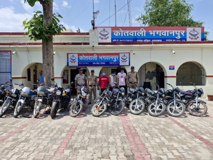 एसएसपी नवनीत सिंह की अगुवाई में अपराधियों पर लगातार प्रहार, वाहन चोरी गिरोह का भंडाफोड़