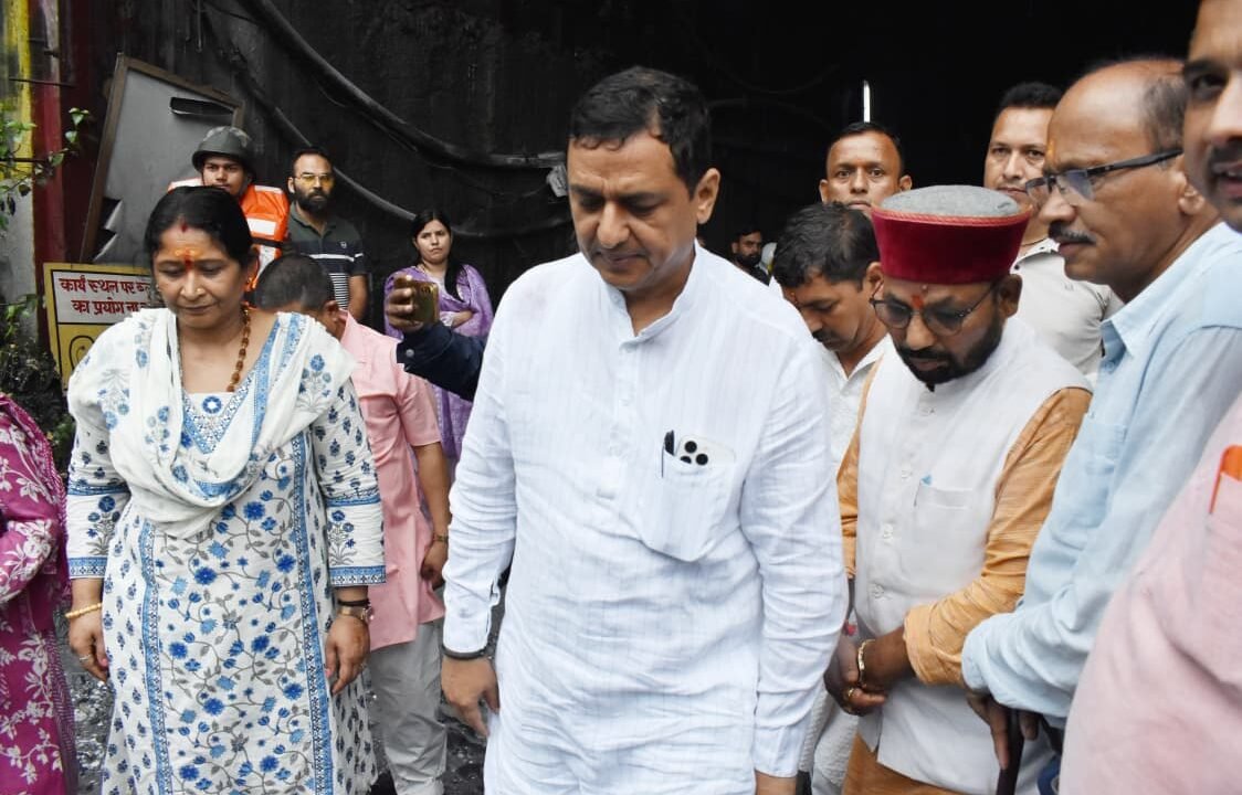 गढ़वाल सांसद अनिल बलूनी ने किया टीएचडीसी टनल का निरीक्षण